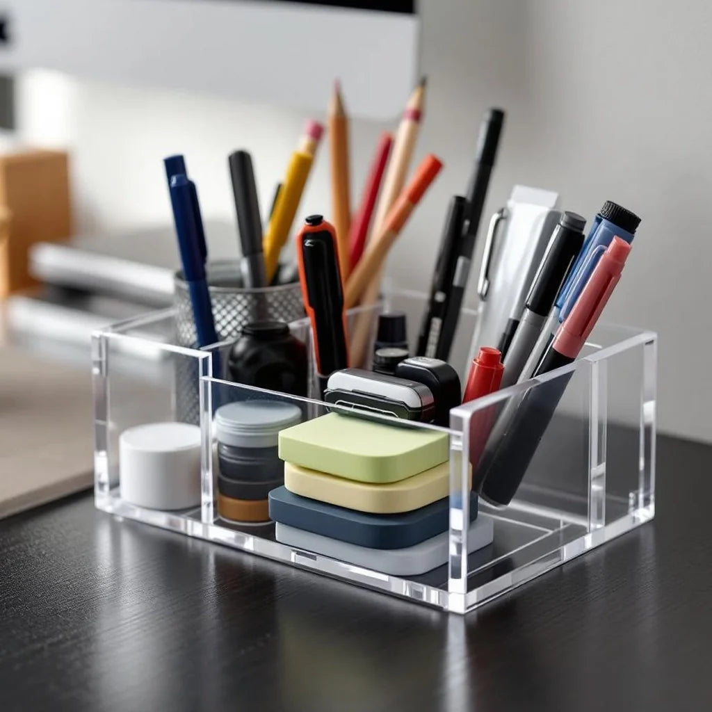 Acrylic Desk Organizer Caddy