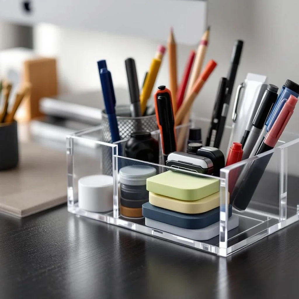 Acrylic Desk Organizer Caddy