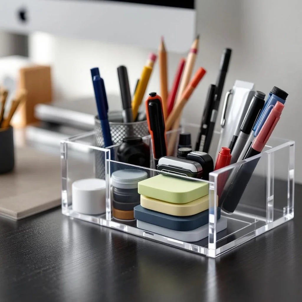 Acrylic Desk Organizer Caddy