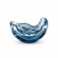 Cast Glass Sculptural Centerpiece Bowl