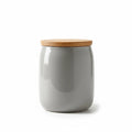 Ceramic Cookie Jar with Wooden Lid