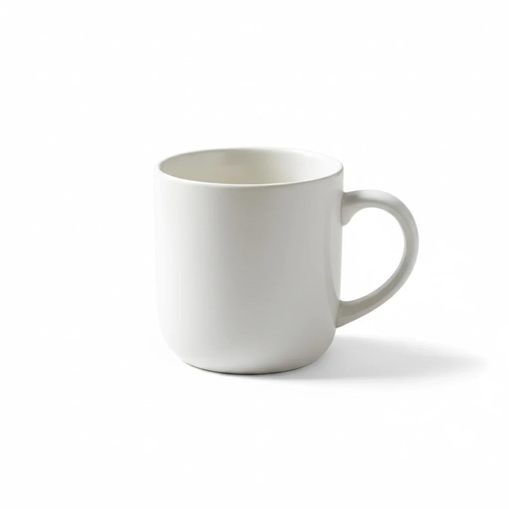 Ceramic Mug Set in Matte White