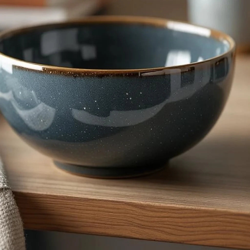 Decorative Ceramic Bowl with Speckle Glaze