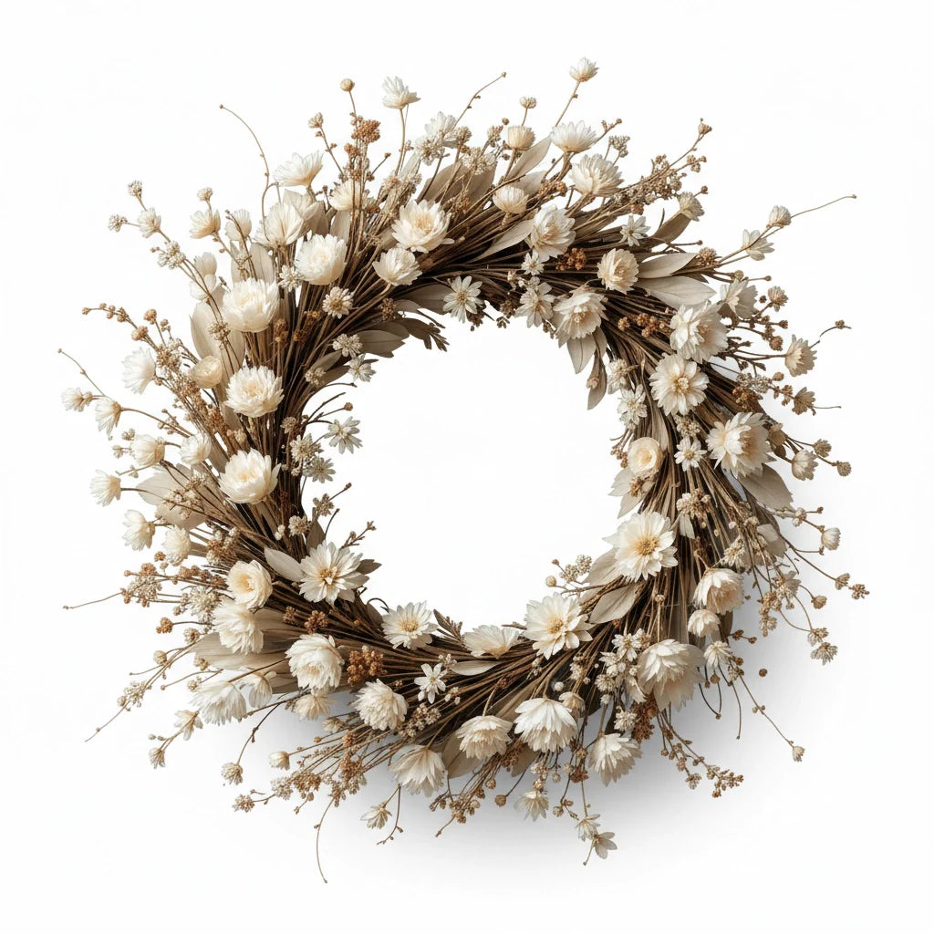 Decorative Wreath with Dried Botanicals