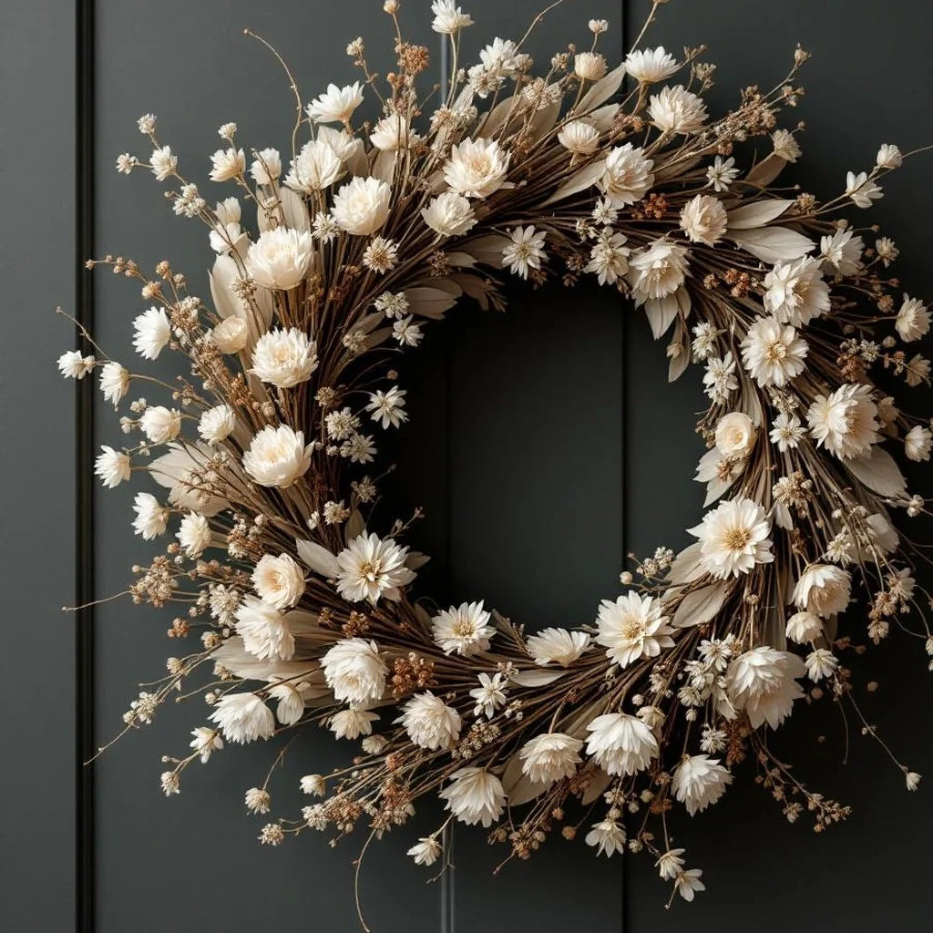 Decorative Wreath with Dried Botanicals