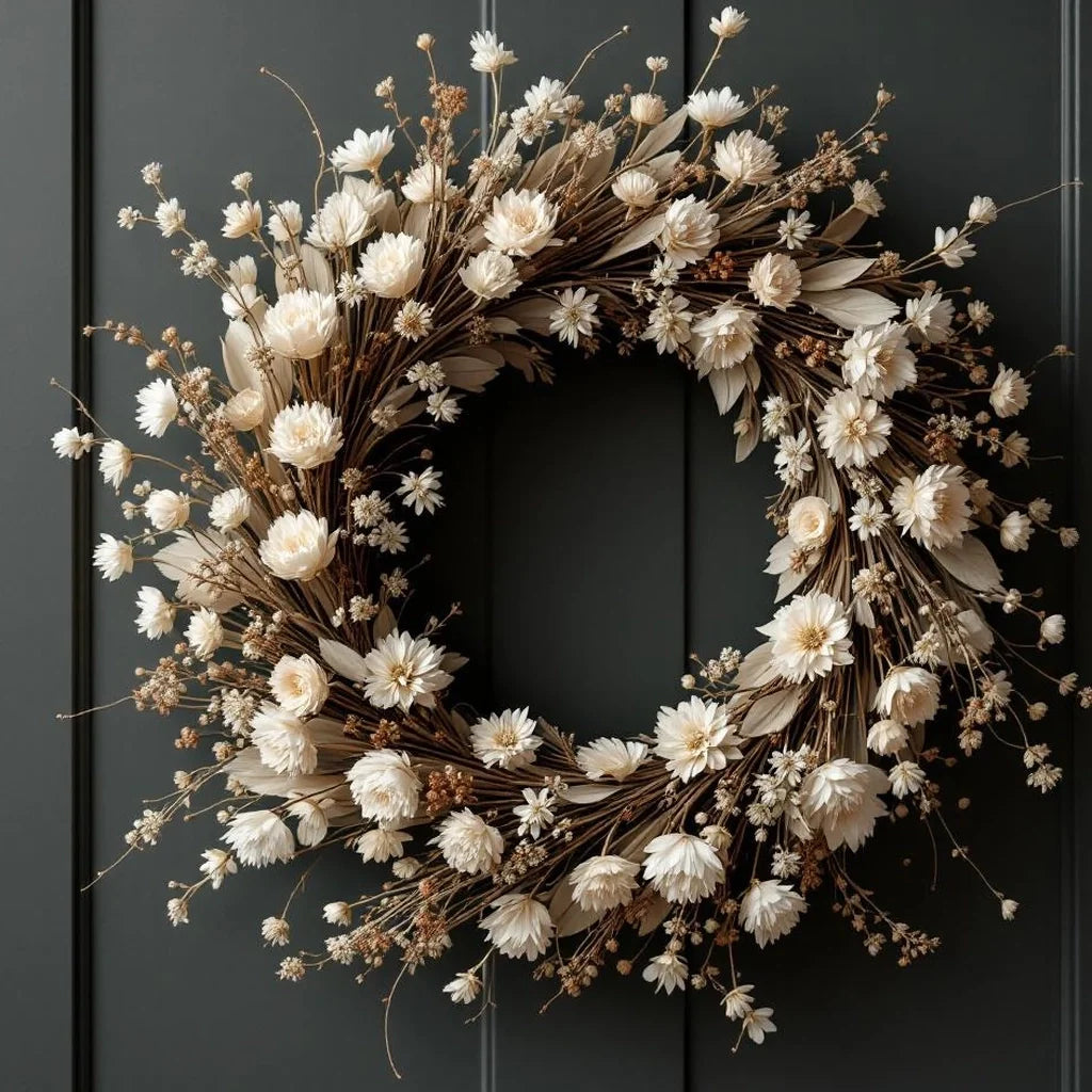 Decorative Wreath with Dried Botanicals