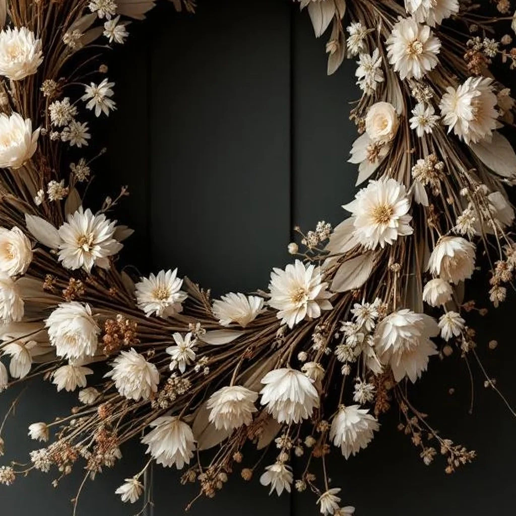 Decorative Wreath with Dried Botanicals