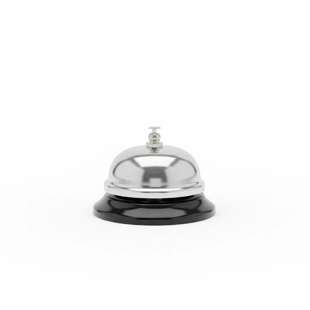 Desk Call Bell in Polished Chrome