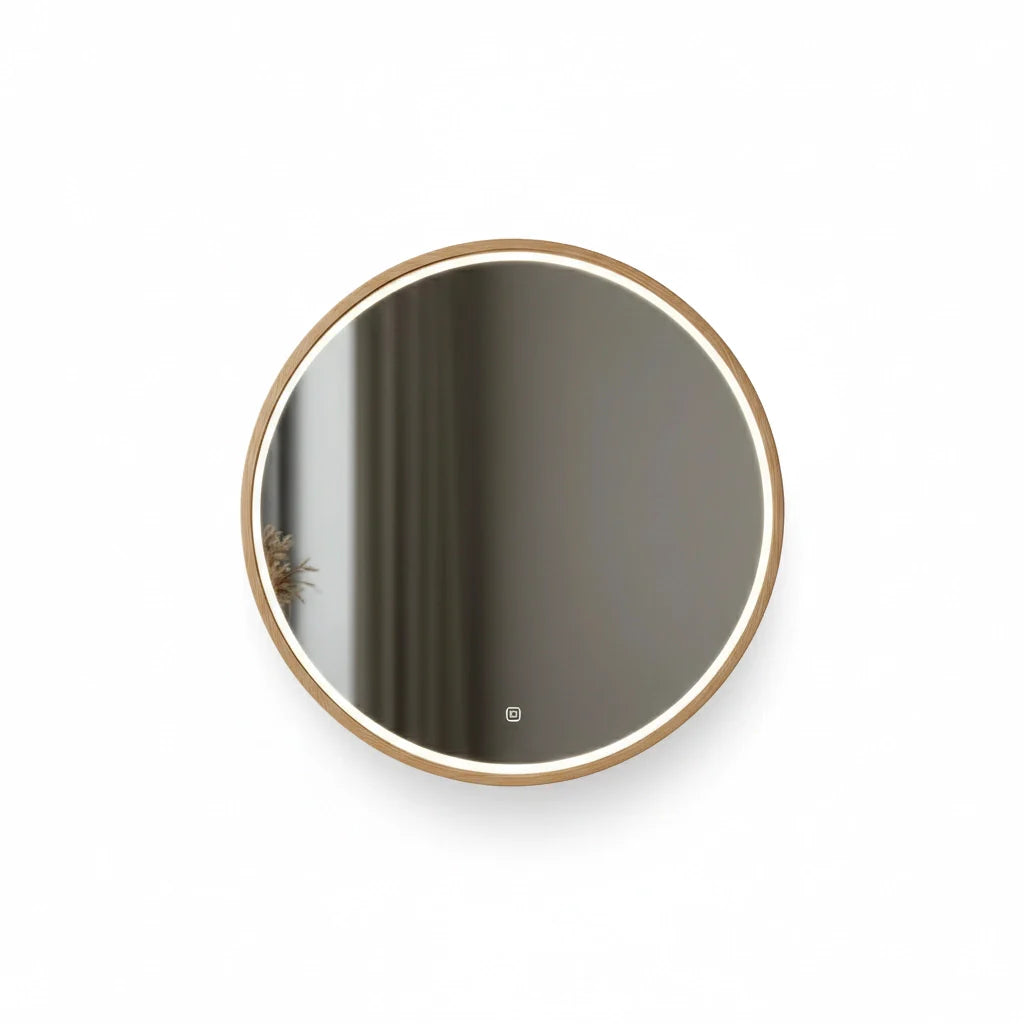 Framed Minimalist Mirror with Rounded Corners