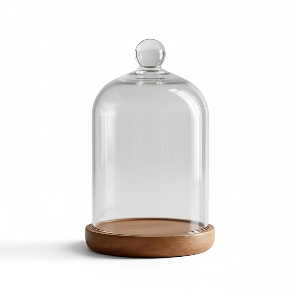 Glass Cloche Decorative Jar