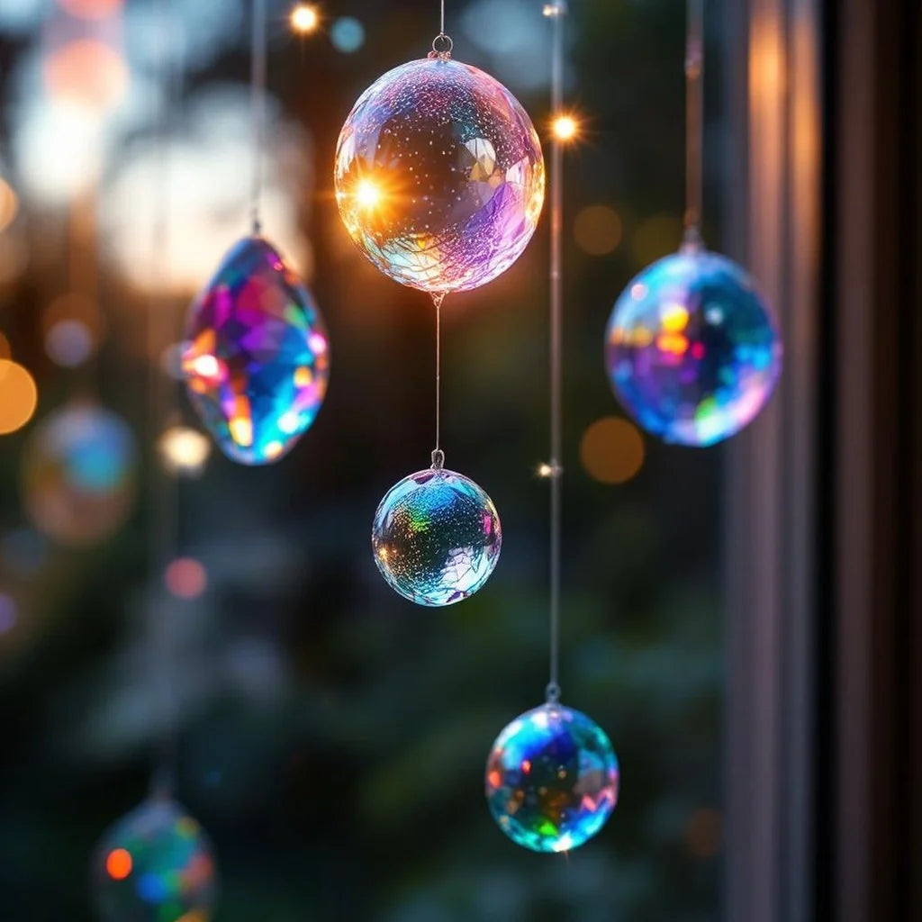 Iridescent Window Suncatcher Set