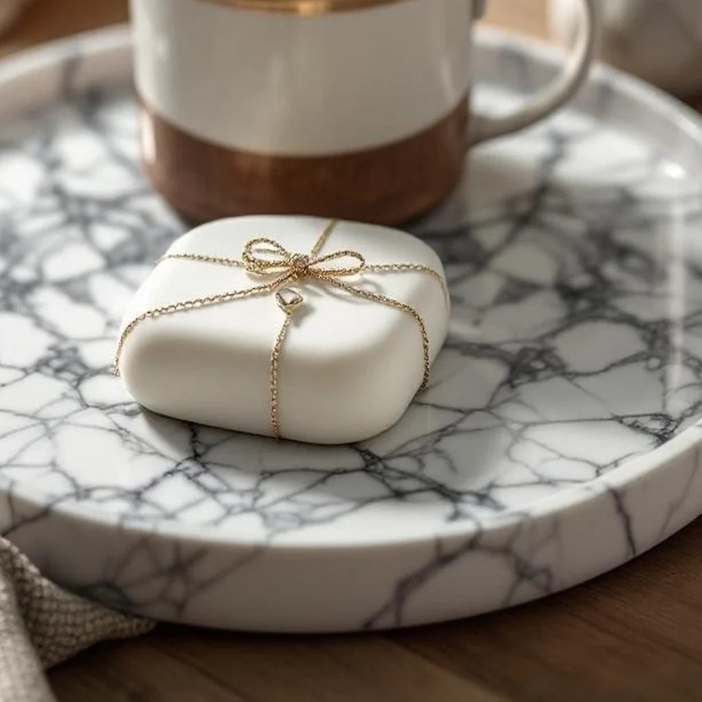 Marble Pattern Decorative Tray
