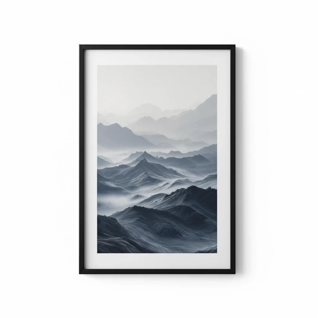 Matte Black Picture Frame Set