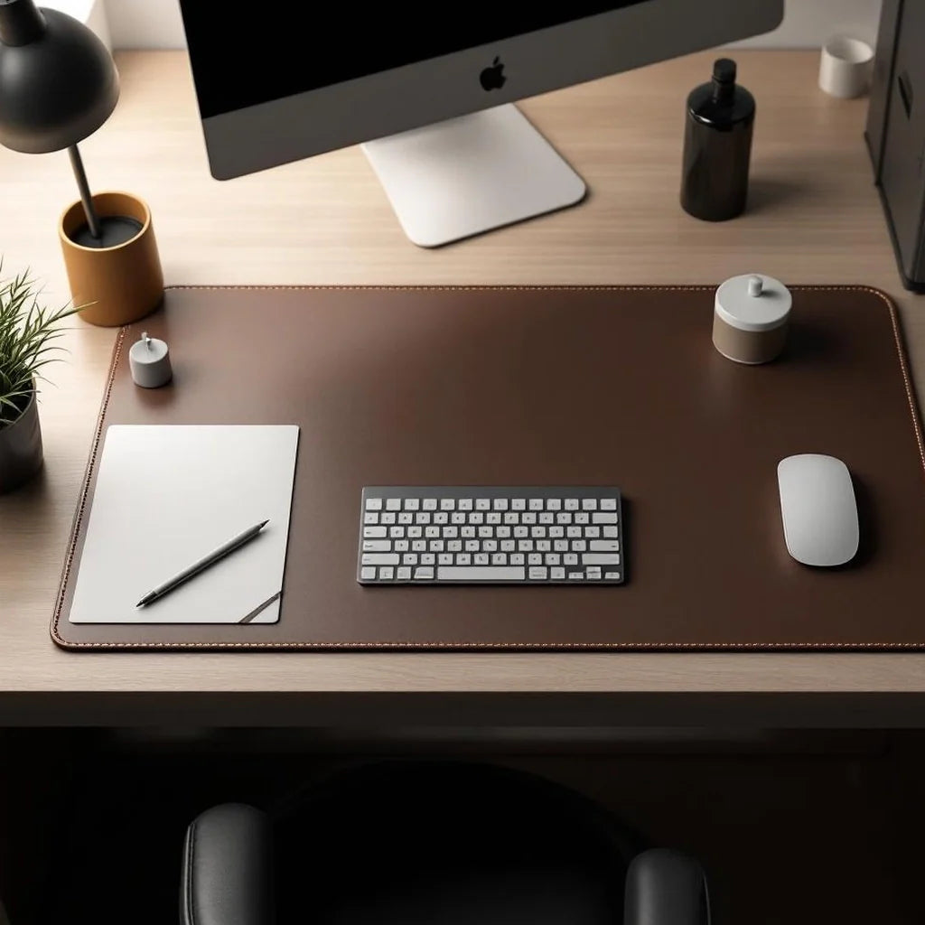 Minimal Desk Pad in Vegan Leather