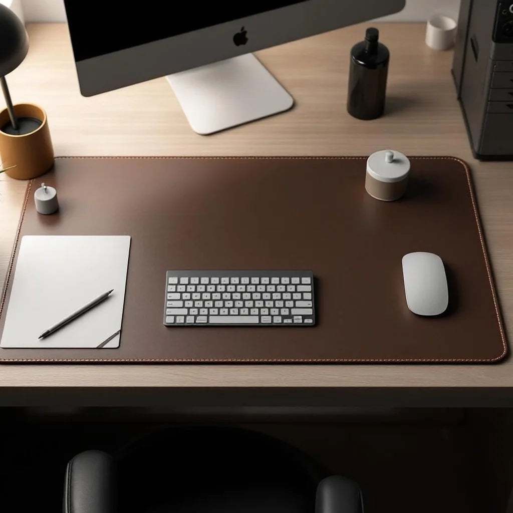 Minimal Desk Pad in Vegan Leather