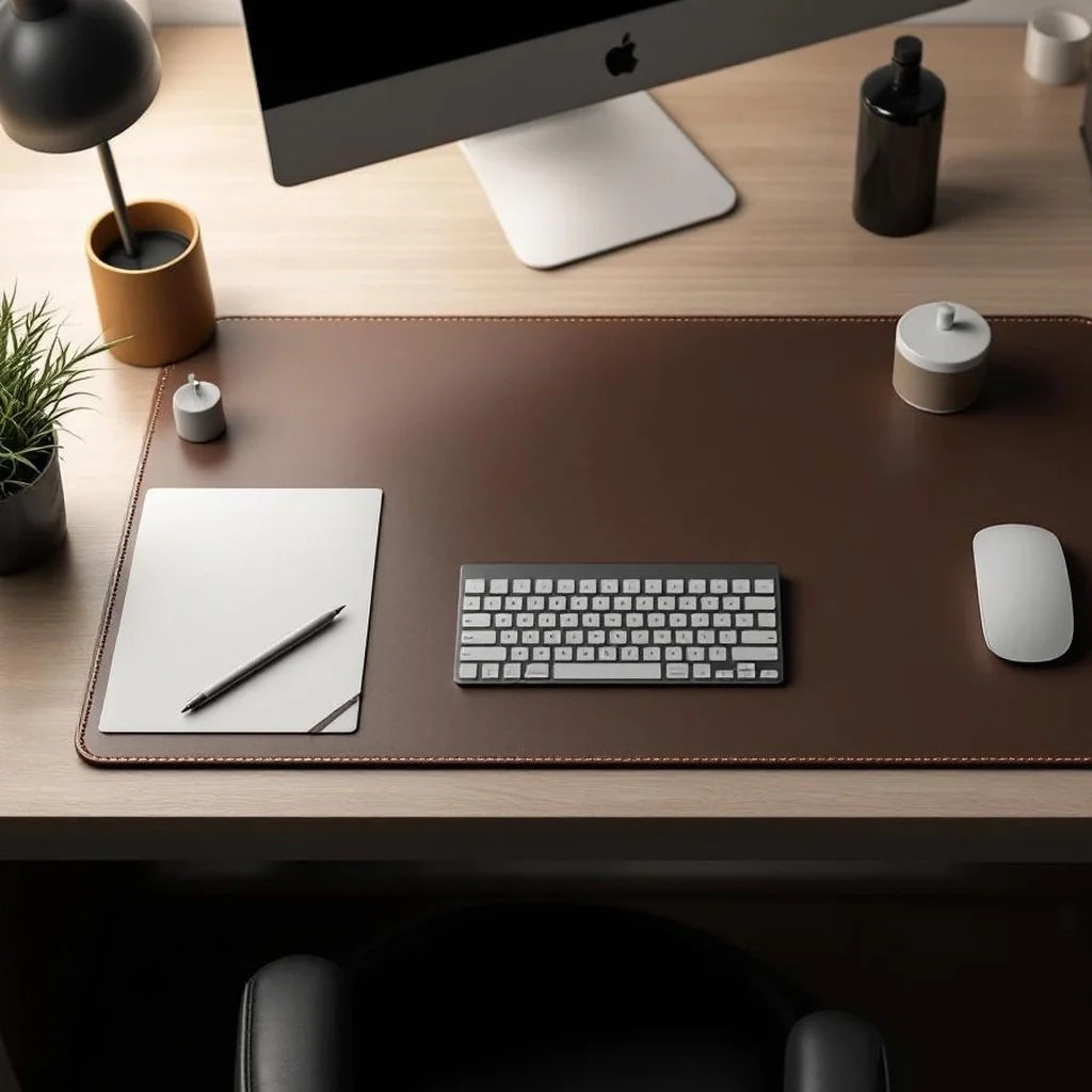 Minimal Desk Pad in Vegan Leather
