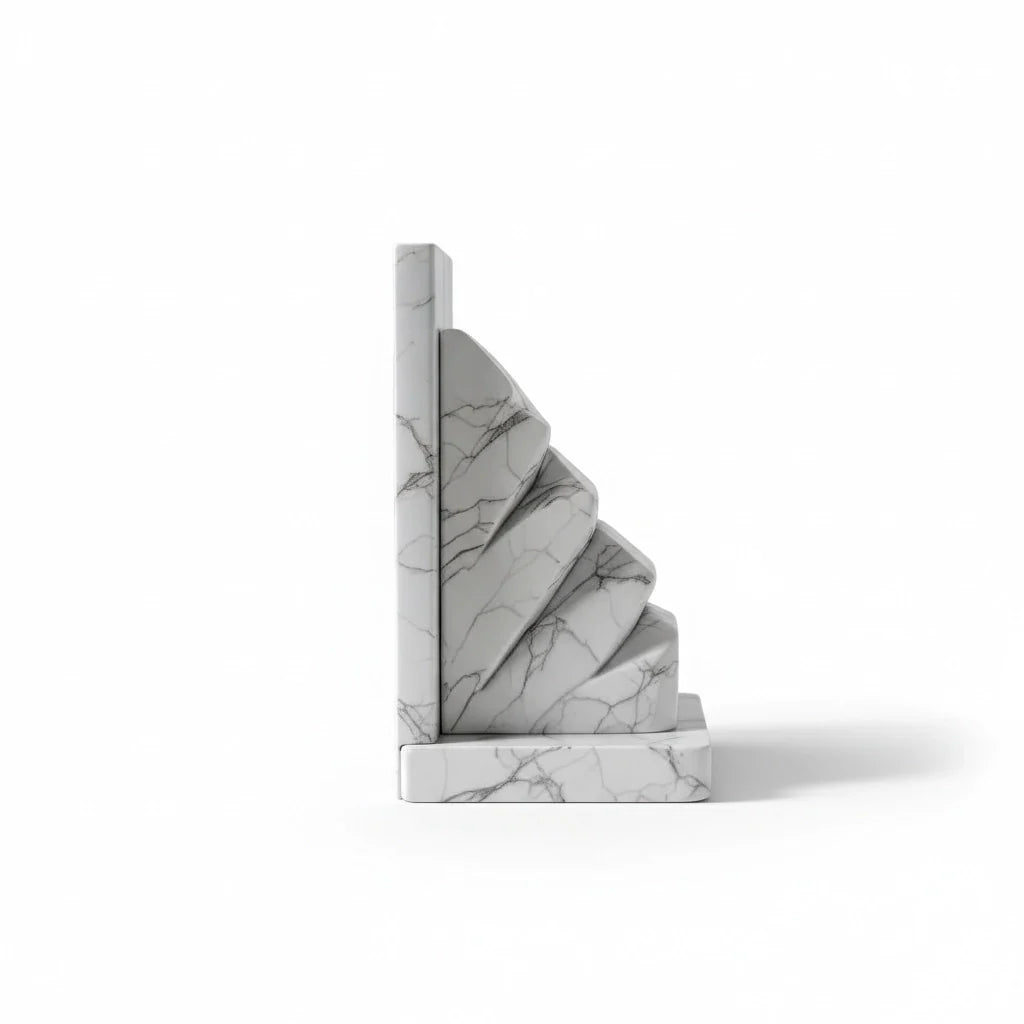 Polished Stone Decorative Bookends