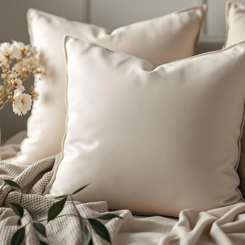 Soft Neutral Decorative Pillowcase Set